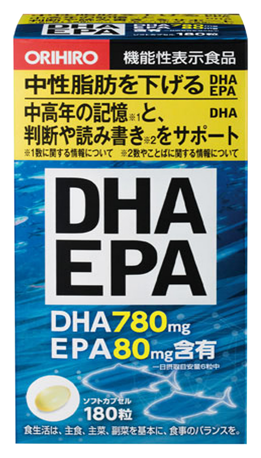 Dầu Cá Bổ Não DHA&EPA (Thực Phẩm Công Bố Chức Năng)180 Viên